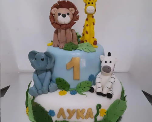 Роденденска торта за момчиња